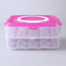 Double Layer 24 Grid Egg Storage Box for Egg Storage Container