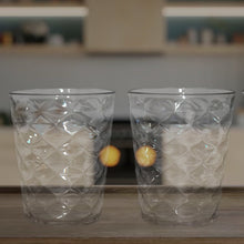 Apex Pyramid Design Unbreakable Plastic Glass – 300 ML