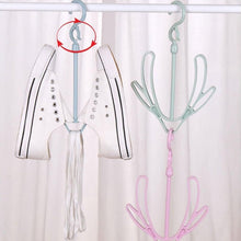 Convenient rotatable shoe rack for drying, perfect for indoor and outdoor use.