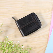 Compact Zip-Around Card Holder Wallet for Men & Women (1 Pc)