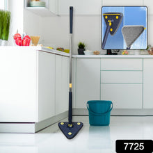 Rotatable Adjustable Triangle Cleaning Mop Triangle Mop with Long Handle(1 Pc)